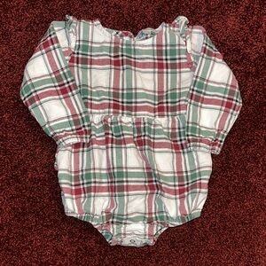 Ruffle Butts Red and Green Plaid Diaper Cover